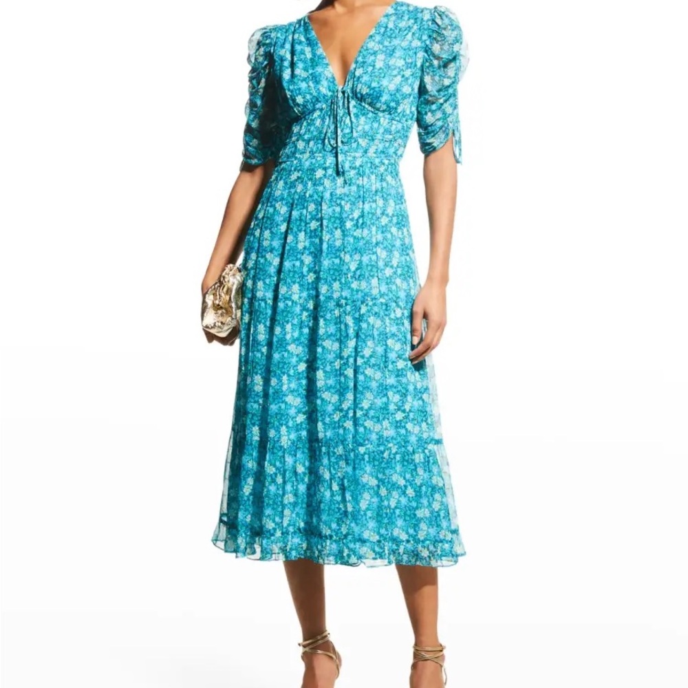 NWT Shoshanna Danli Floral Midi Dress NEW Size 2